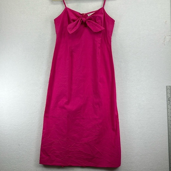 Lush Maxi Dress Sz L Fushia Spaghetti Straps
Front Tie/Bow Side Slit Like New - Picture 1 of 8